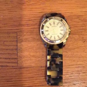 Anne Klein tortoiseshell/gold watch